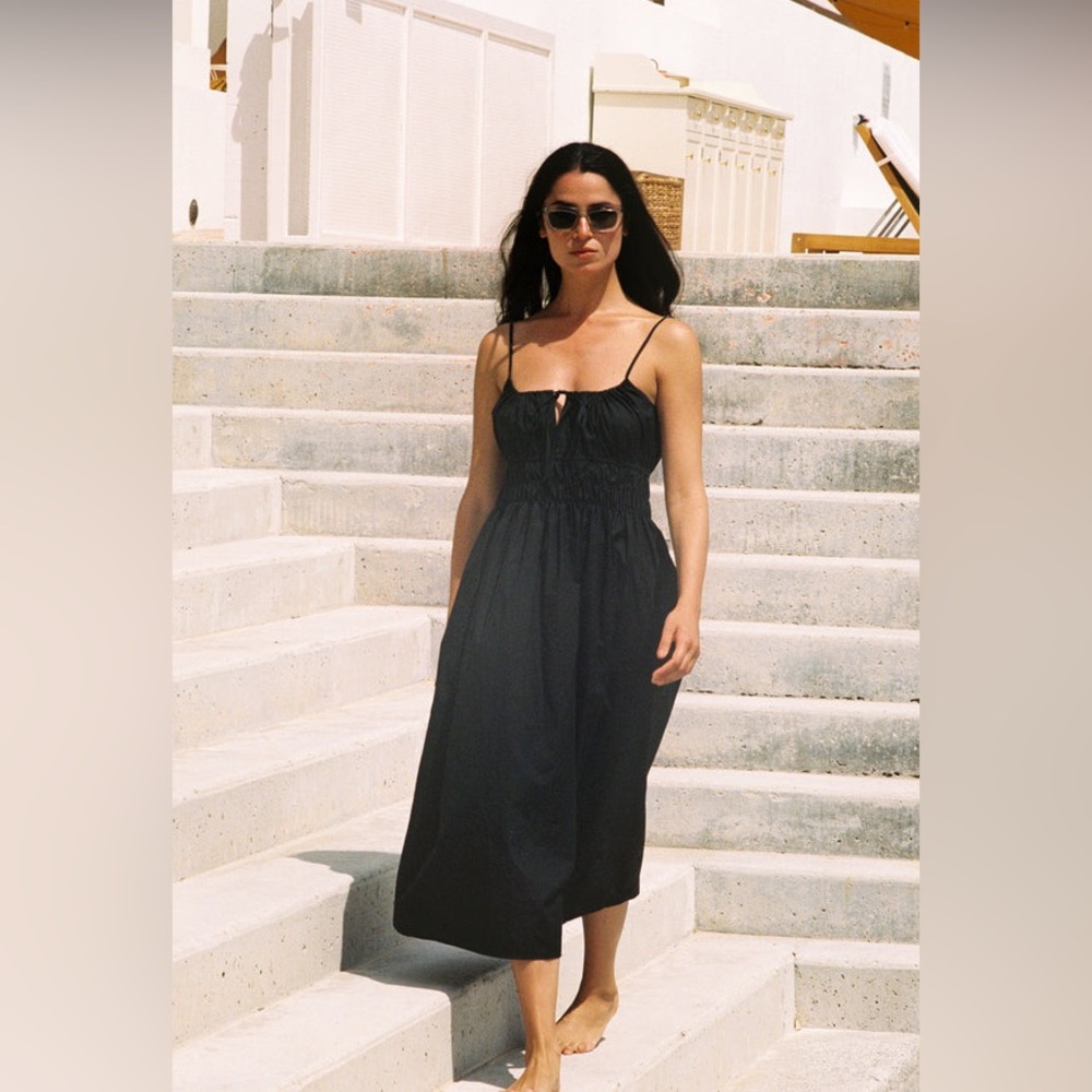 Ciao Lucia Gabriela Dress in Black Cotton  - XS